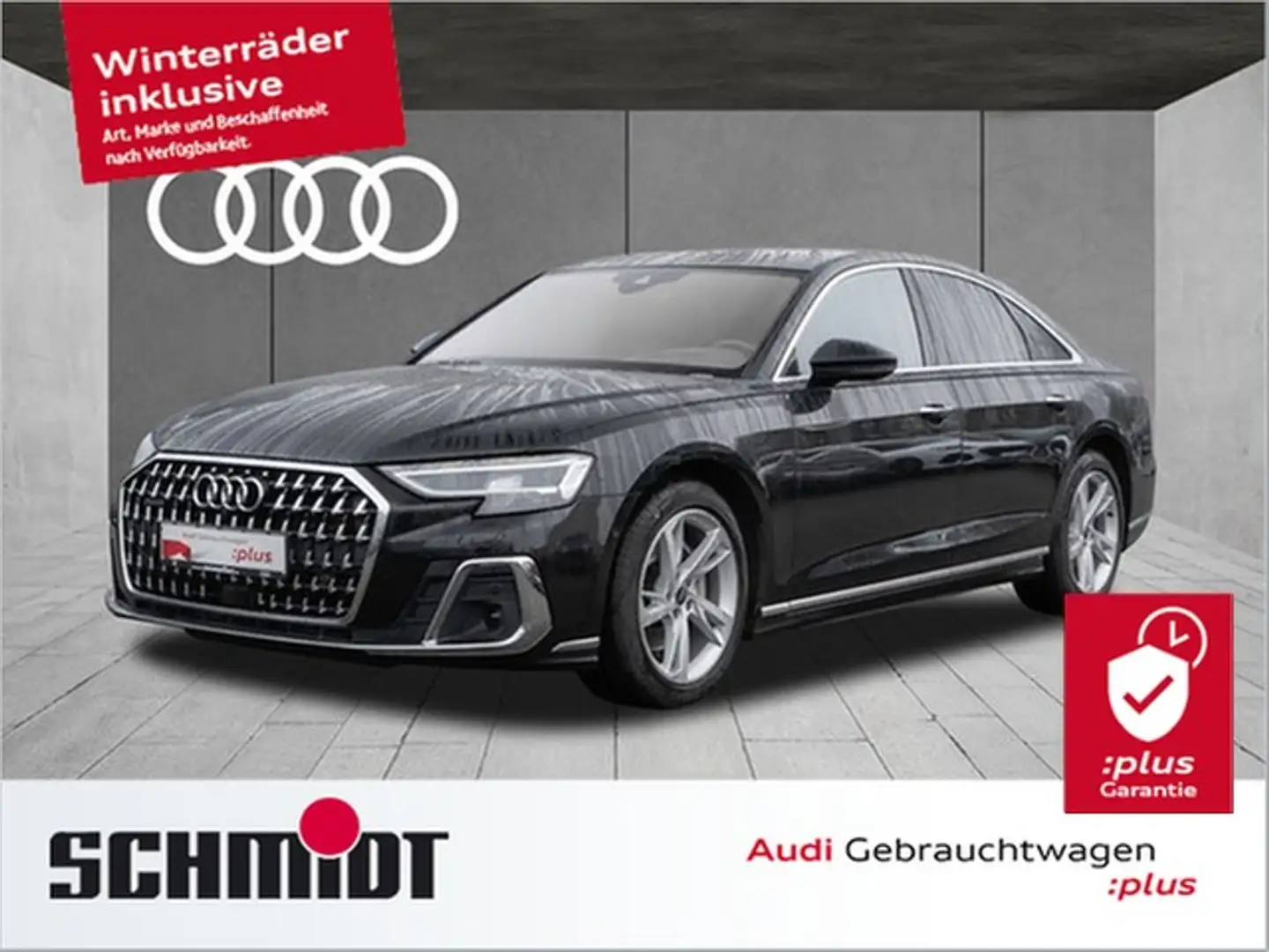 Audi A8 50 TDI quattro Pano Standhzg. B&O Parkass. HuD ... Noir - 1