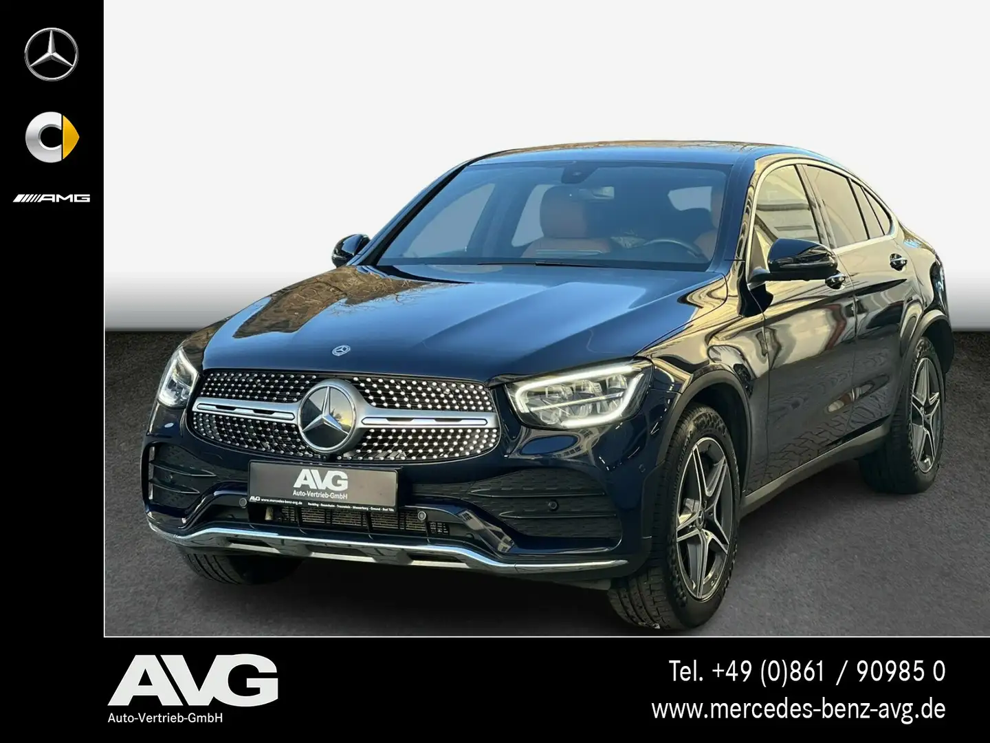 Mercedes-Benz GLC 300 GLC 300 4M Coupé AMG DigTacho AHK Distr 360 MBUX Bleu - 1