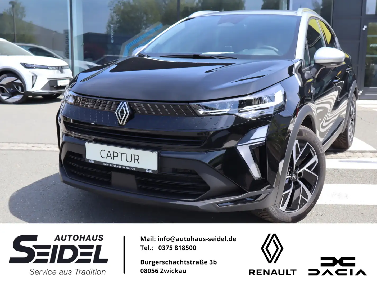 Renault Captur Techno Mild Hybrid 160 EDC Automatik! Schwarz - 1