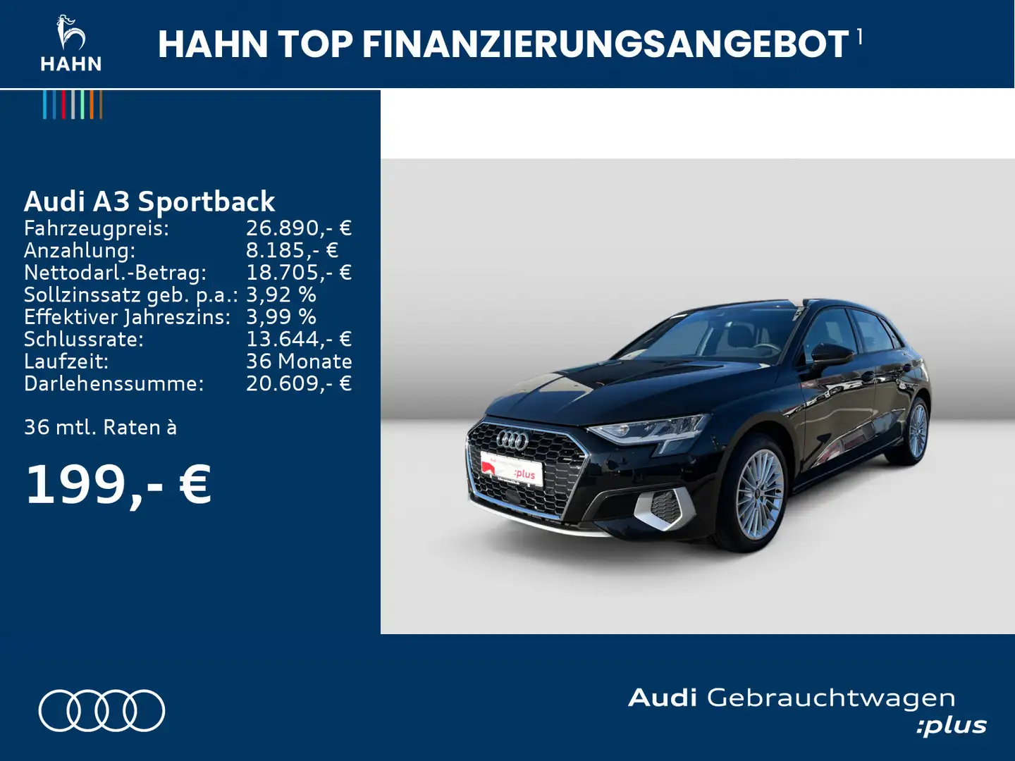 Audi A3 Advanced 35TFSI Virtual Einparkh Si Schwarz - 2
