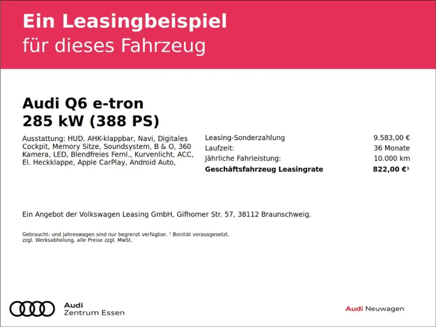 Audi Q6 SUV E-TRON QUATTRO 285 KW S LINE TECH PLUS Grau - 2