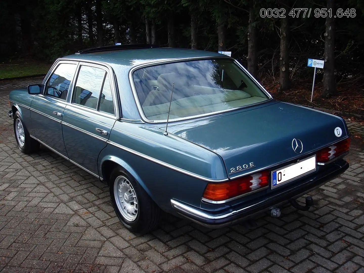 Mercedes-Benz 280 E W123 Airco Pullman 100% d'origine Oldtimer Zielony - 2