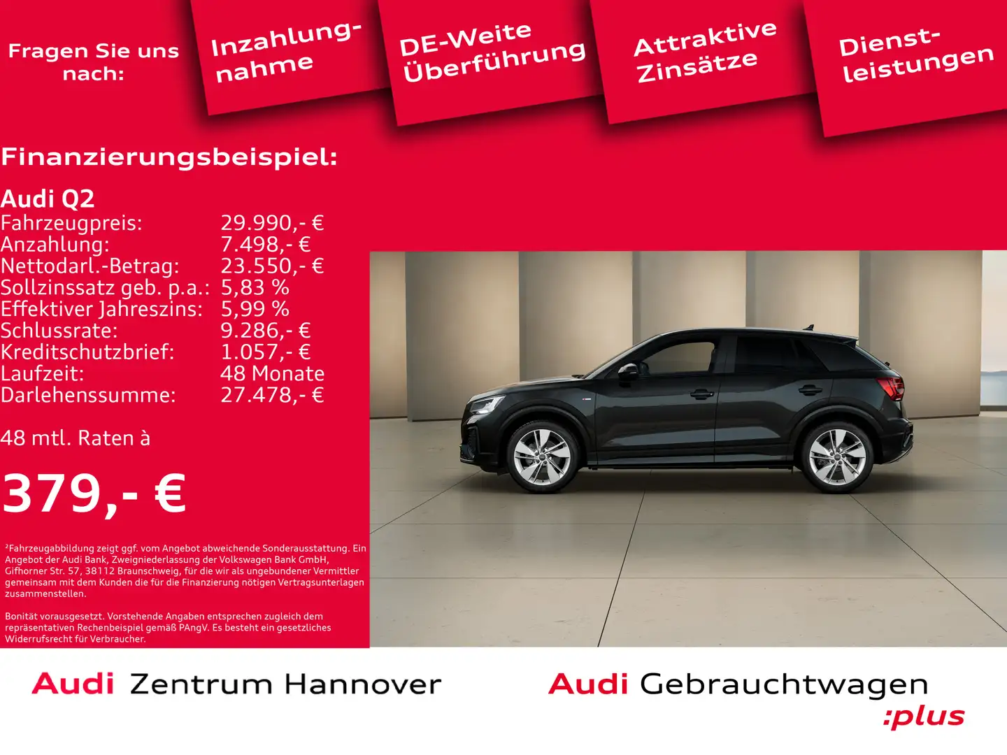 Audi Q2 35 TFSI S line LED virtual DAB Navi Schwarz - 2