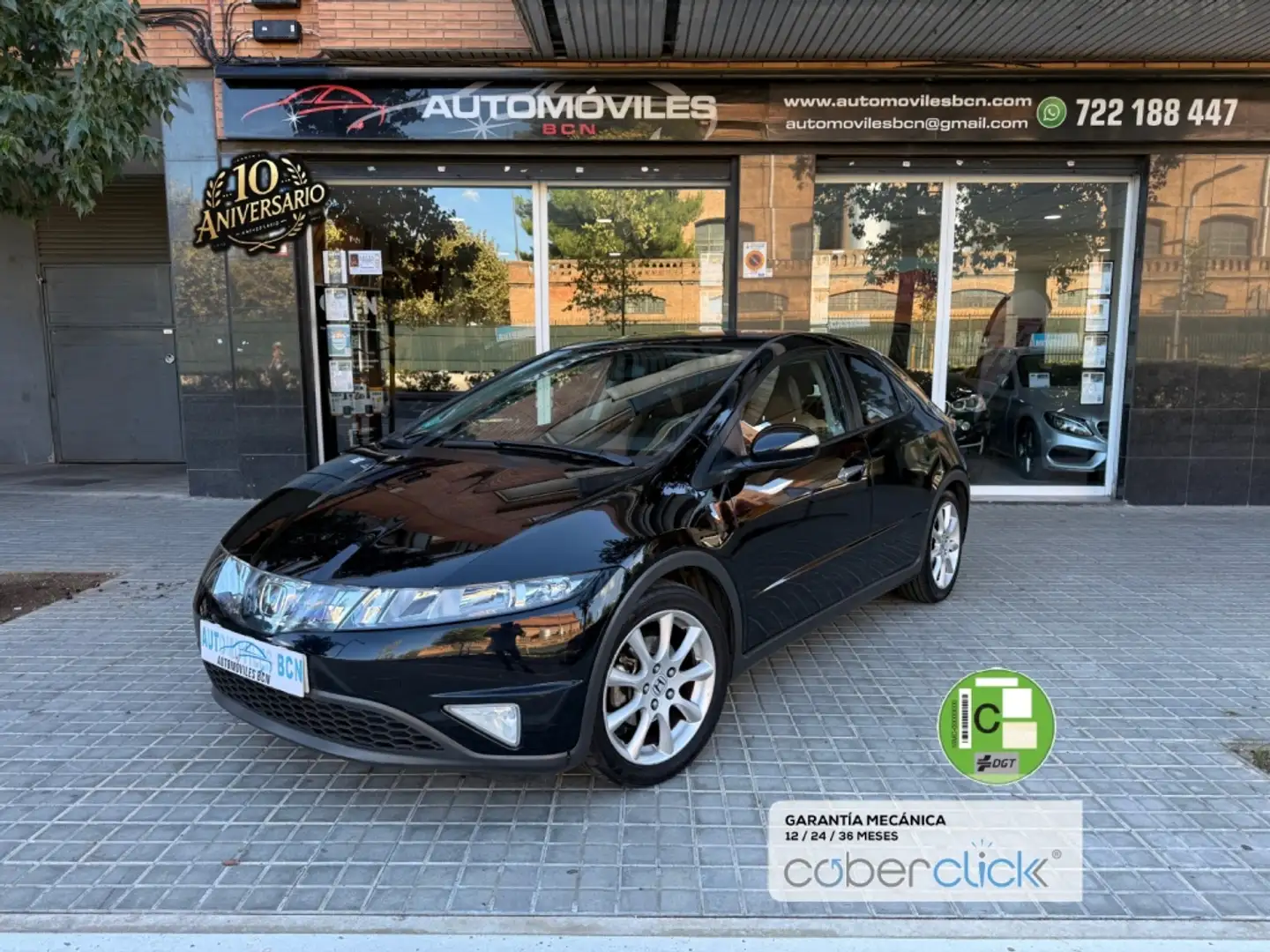 Honda Civic 1.4 i-DSI Comfort Zwart - 1