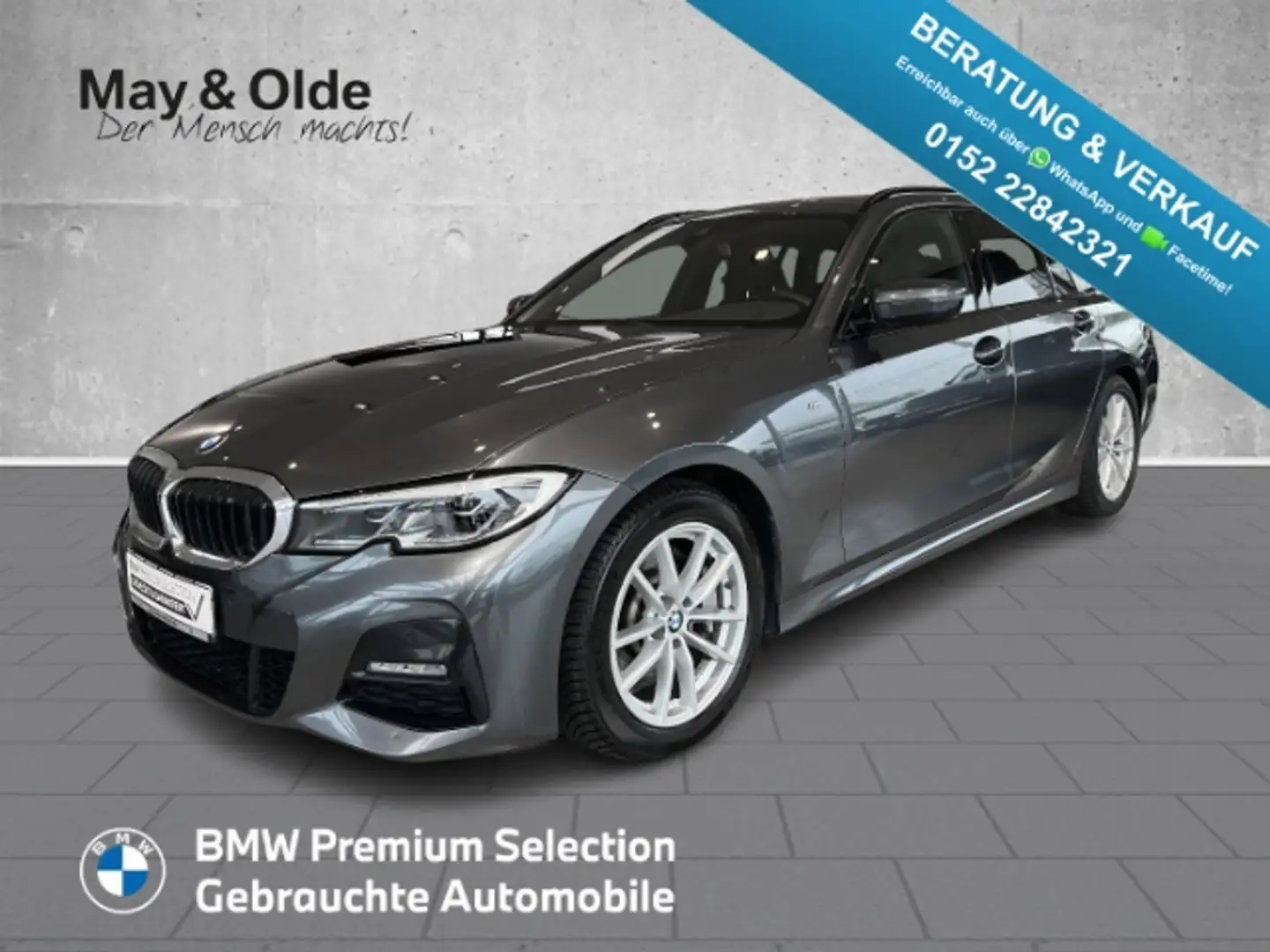 BMW 330 d M Sport HUD PANO Leder Navi Laser RFK el.Sitze Gris - 1
