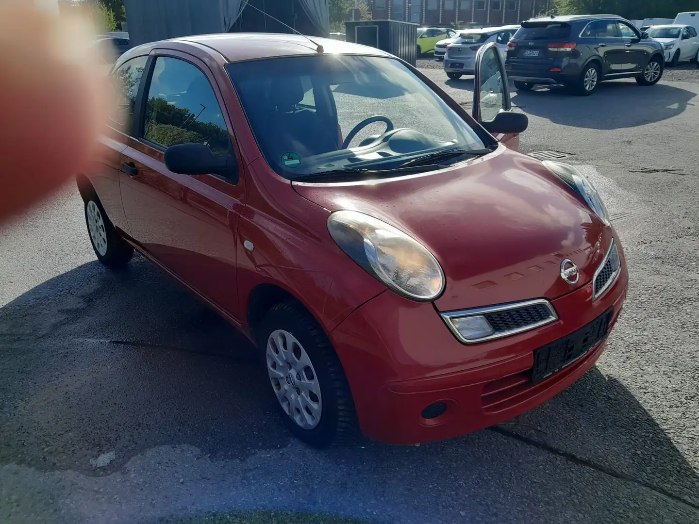 Nissan Micra 1. Hand,Servo,eFh,2 J Tüv,Zv&Fb,1 J. Garantie, Rot - 2
