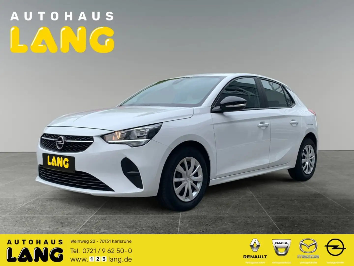 Opel Corsa F 1.2 EU6d Edition KLIMA NAVI SITZHEIZUNG EINPARKH Weiß - 1