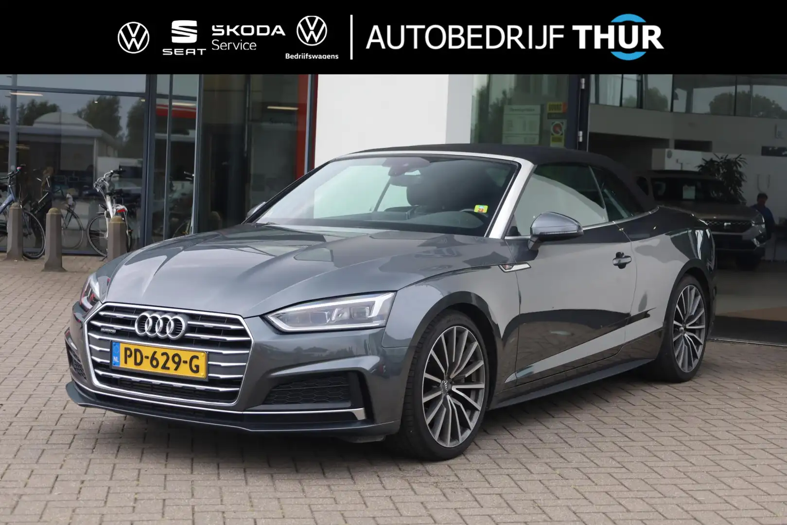 Audi A5 Cabriolet 2.0 TFSI quattro Sport Pro Line S 252PK Grijs - 1