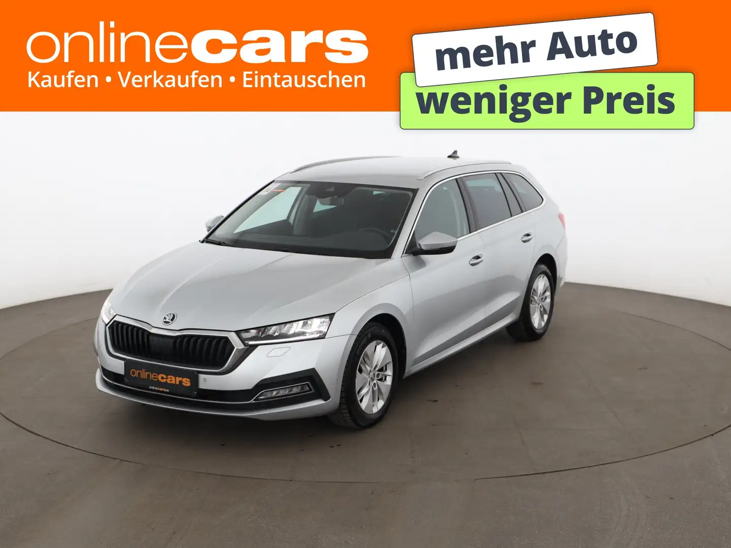 Skoda Octavia Combi 2.0 TDI Ambition Aut LED NAVI TEMP Silber - 1
