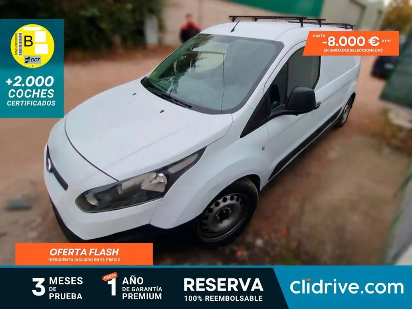 Ford Transit Connect Van 1.6 TDCi 95cv Trend 210 L2 Blanco - 1