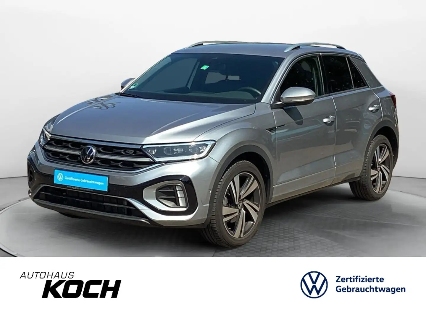 Volkswagen T-Roc 1.5TSI R-Line DSG Navi LED AHK beats Kamer Silber - 1