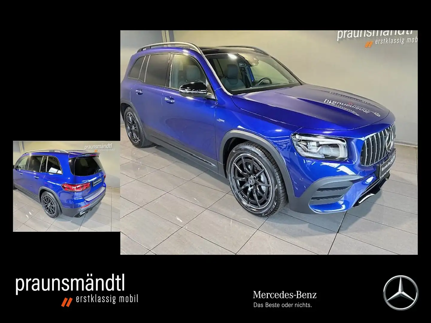 Mercedes-Benz GLB 35 AMG GLB 35 4M AMG Night Pano/AHK/Distr/Sound/360/Amb Blauw - 1