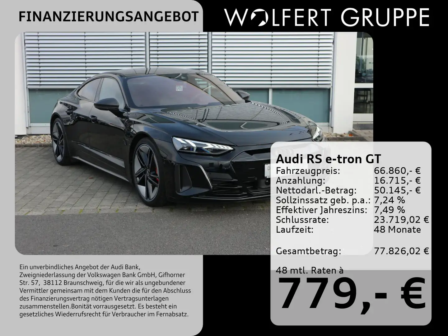 Audi RS e-tron GT quattro HUD*B&O*MATRIX*ACC*CARPLAY Schwarz - 1