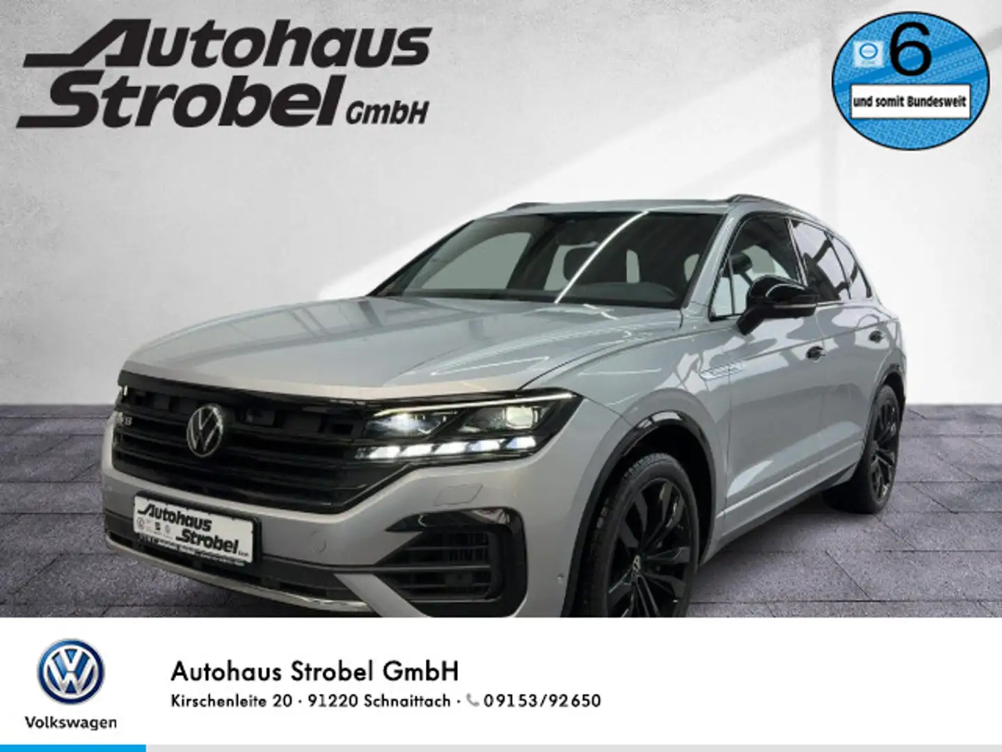 Volkswagen Touareg 4.0 V8 TDI DSG 4M R-Line ab 3,99% AHK Na Silber - 1