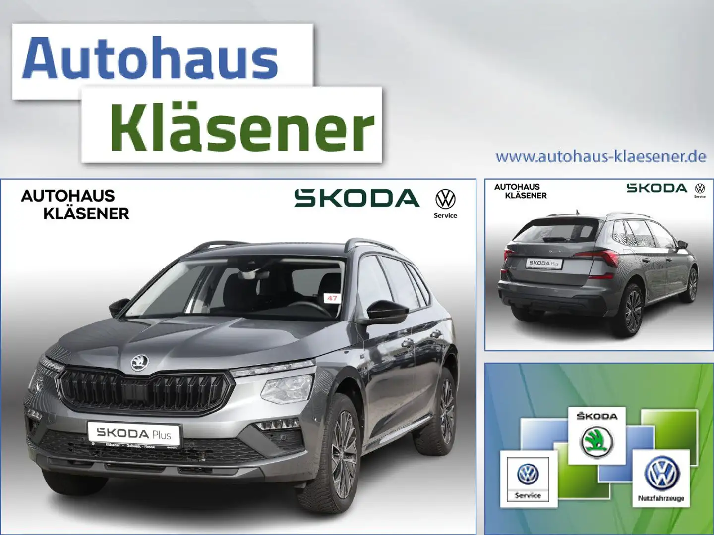 Skoda Kamiq 1.5TSI 110 KW DSG AHK MATRIX ACC RKAM VC LM Grijs - 1