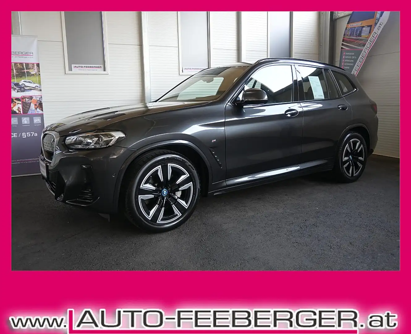 BMW iX3 M 80kWh Sport Panodach,Leder,LED-Licht,Navi Šedá - 1
