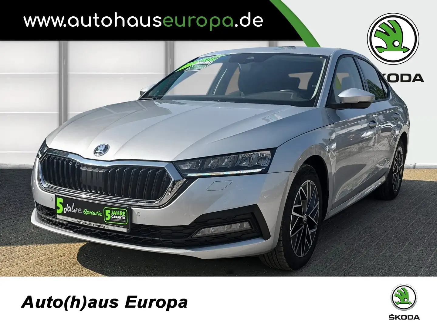 Skoda Octavia 1.0 TSI Clever KlimaA Kam SmartLink LHZ 4xSHZ PDC Argent - 1