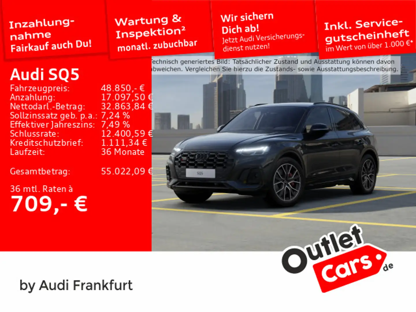 Audi SQ5 TDI quattro tiptronic Matrix-LED Navi Tempom Schwarz - 1