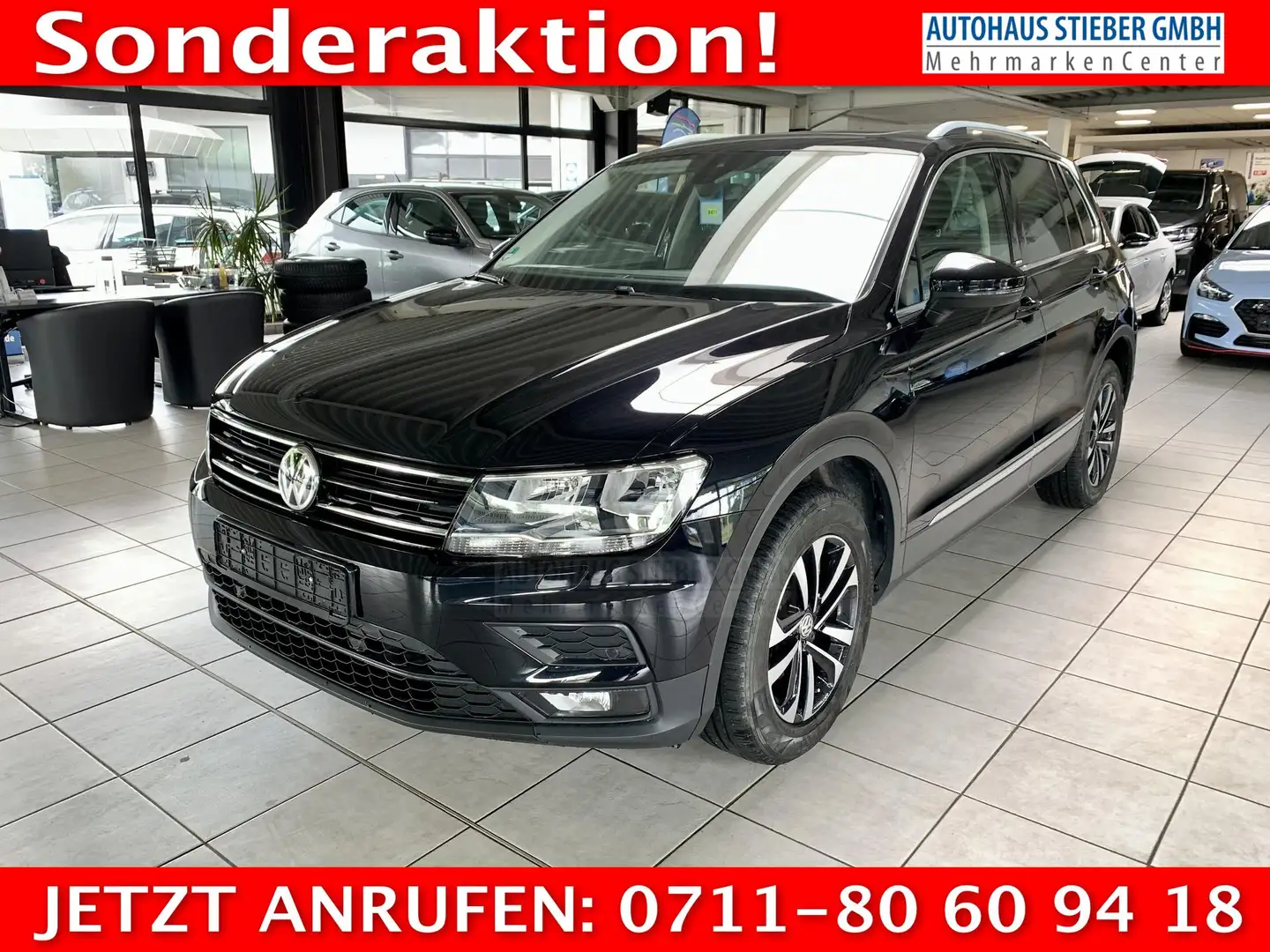 Volkswagen Tiguan Comfortline  4Motion AHK+SHZ+NAVI+EPH 2.0 TDI 4... Schwarz - 1