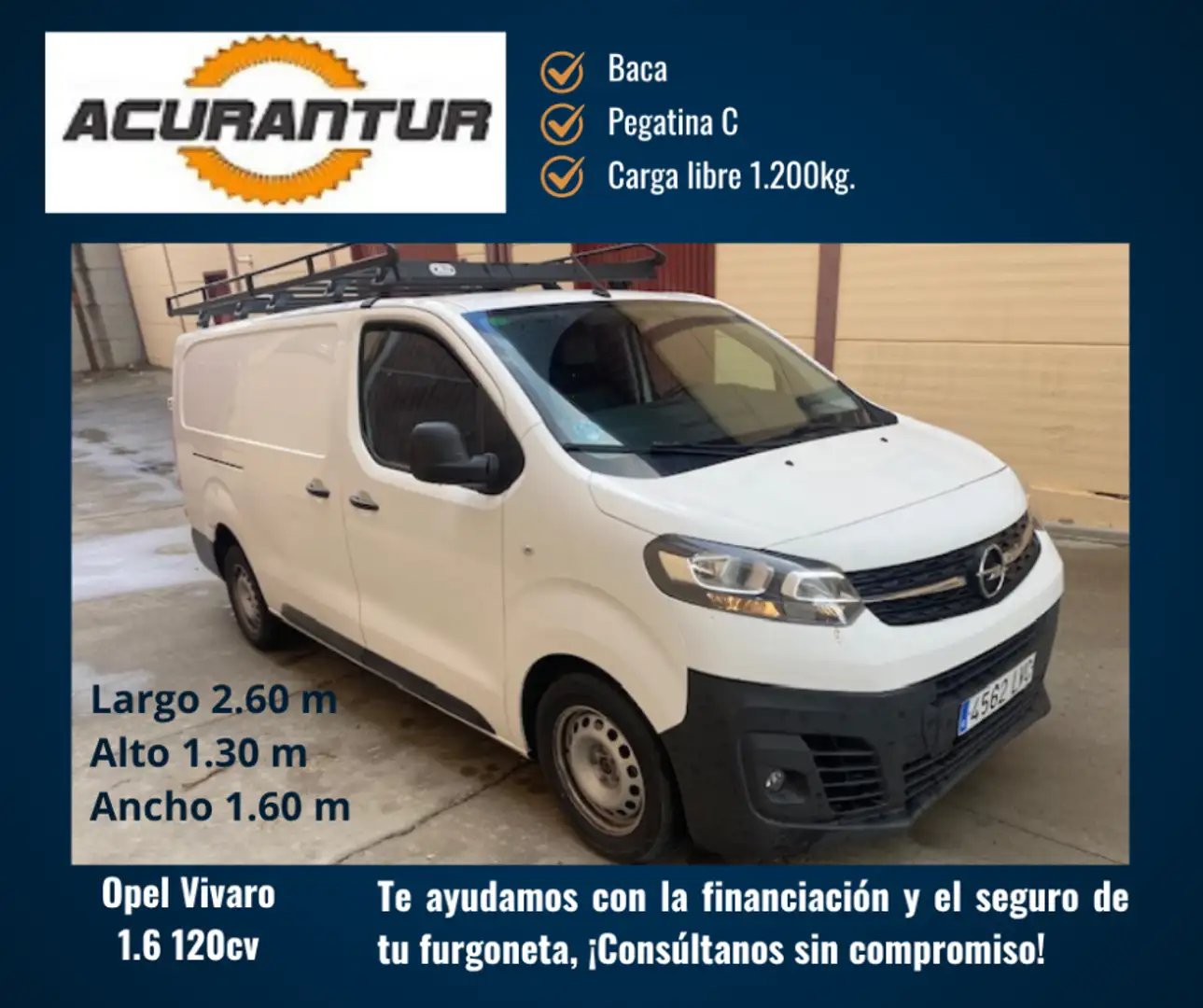 Opel Vivaro Furgón 2.0D L Carga Incrementada Express 1 Blanc - 1