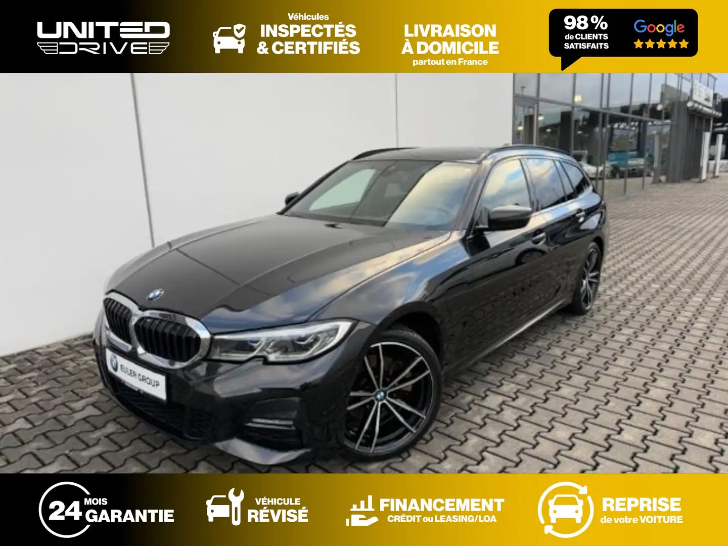 BMW 320 e Touring M-Sport 276CV Noir - 1