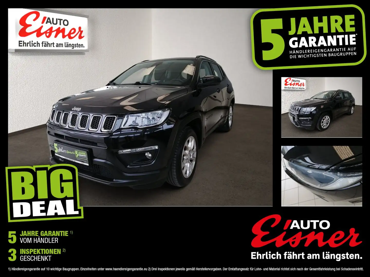 Jeep Compass 1.3  FWD Longitude inkl. AHK Schwarz - 1