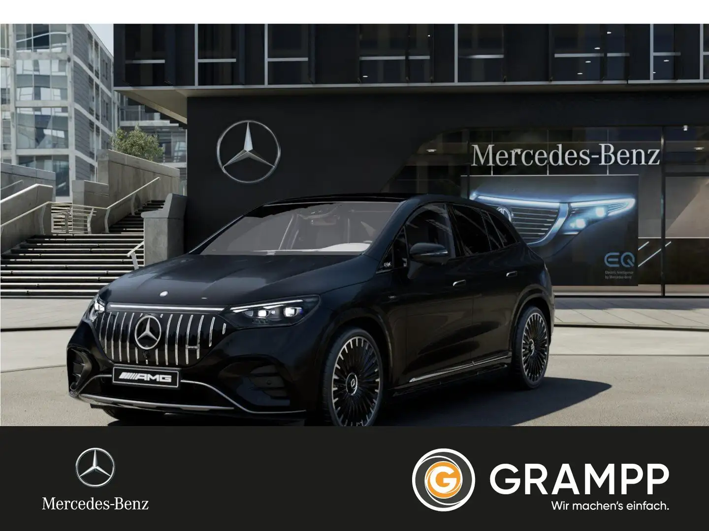 Mercedes-Benz EQE 43 AMG 4M SUV Premium/AHK/Fahrassi/Hyper/HAL Schwarz - 1