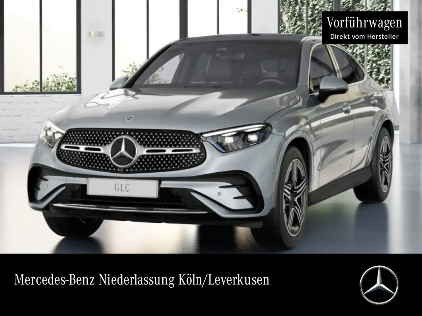 Mercedes-Benz GLC 200 4M AMG+PANO+360+AHK+BURMESTER+TOTW+KEYLESS Silber - 1