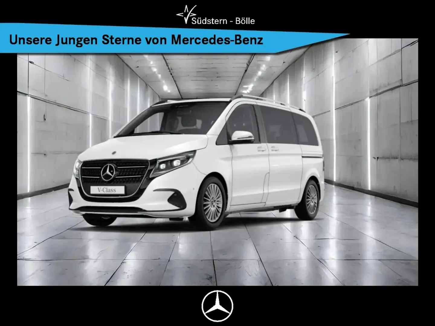 Mercedes-Benz V 250 STYLE KOMPAKT+DISTR+MBUX+360°+LED+AHK+KLIM Blanc - 1