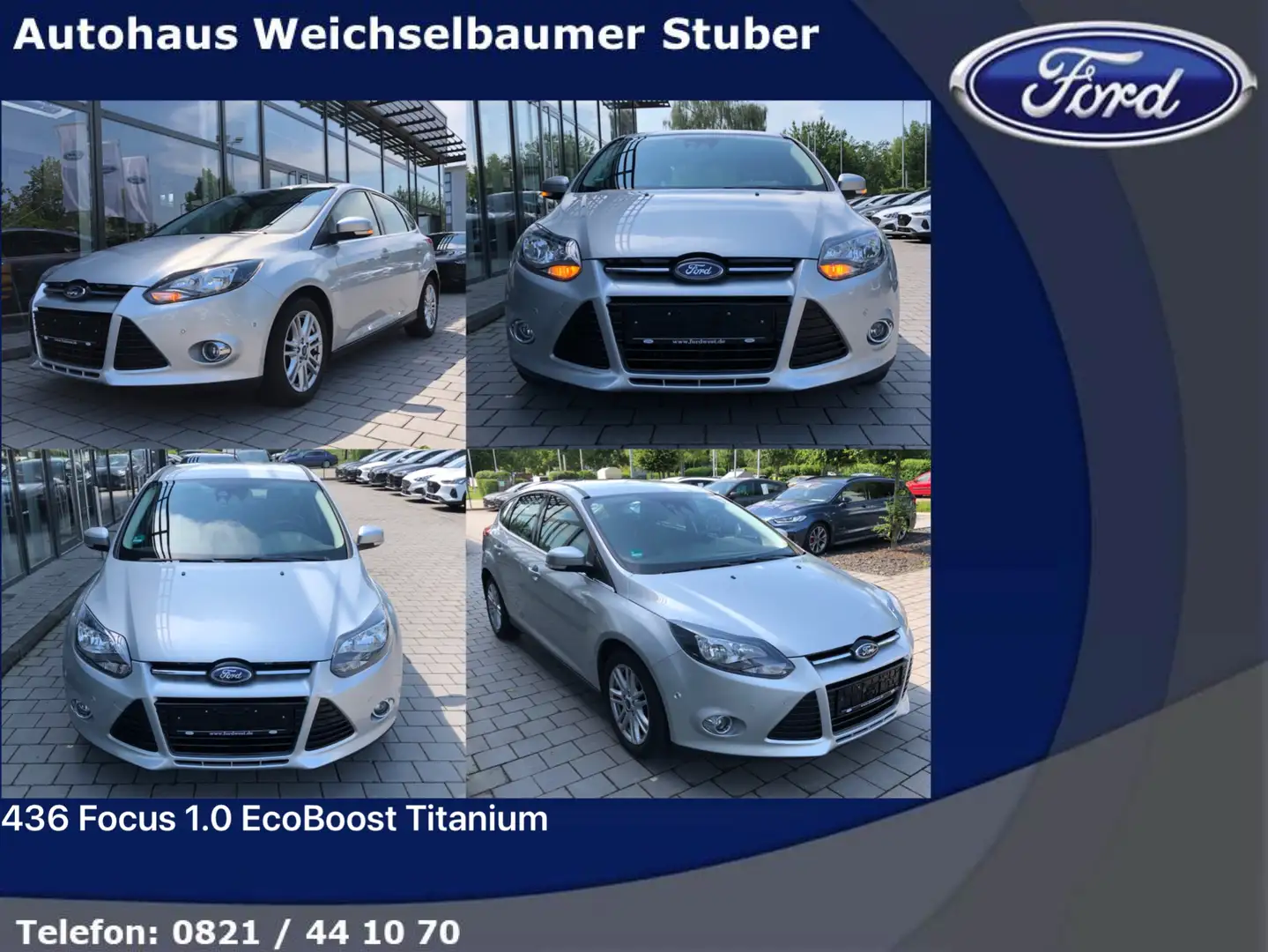 Ford Focus 436 Focus 1.0 EcoBoost Titanium Zahnriemen NEU Silber - 1