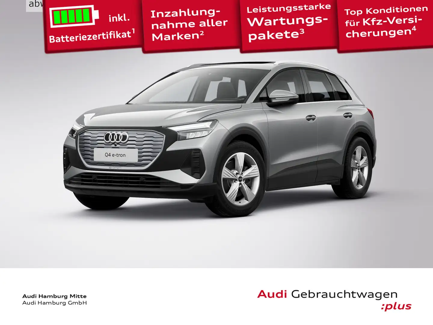 Audi Q4 e-tron 40 e-tron 150 kW Kamera Navi Panorama AHK Grau - 1