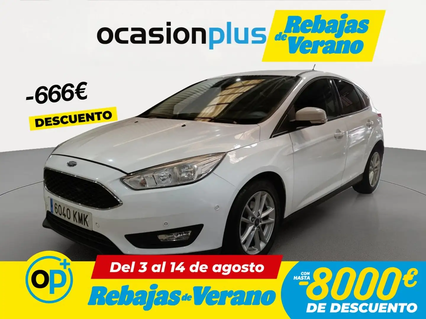 Ford Focus 1.0 Ecoboost Auto-S&S Business 125 Blanco - 1