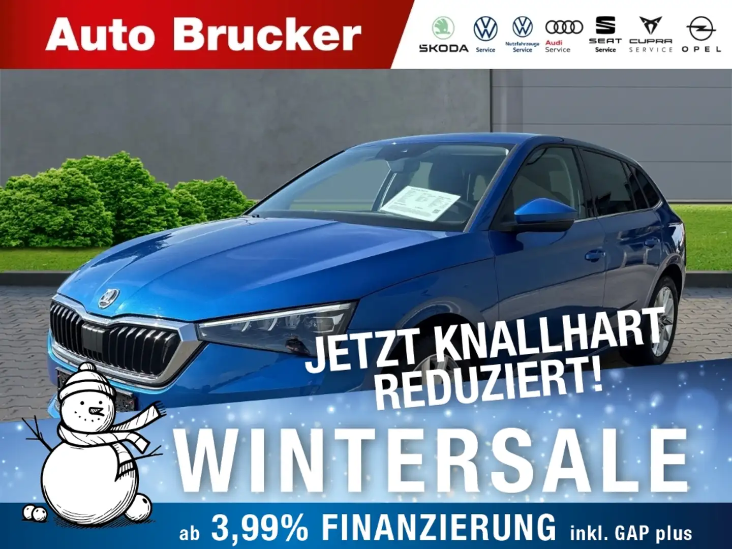 Skoda Scala Style 1.0 TSI+Alufelgen+Klimaautomatik+Sitzheizung Blau - 1