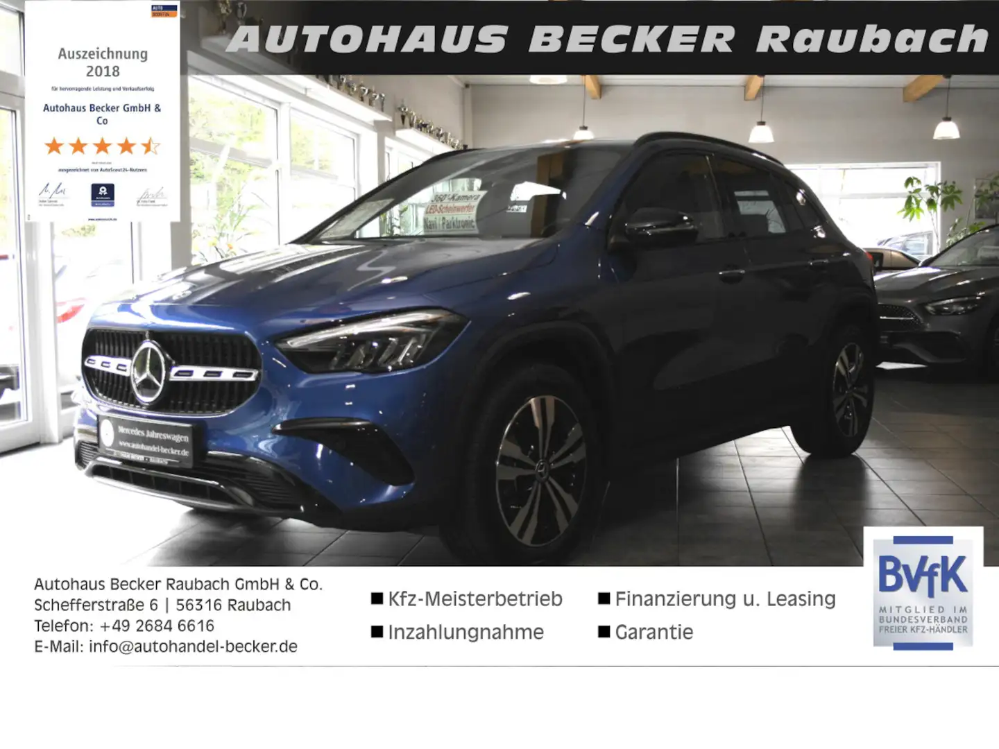 Mercedes-Benz GLA 200 Progr. Night*360°*Memory*MBUX*Distronic Bleu - 1