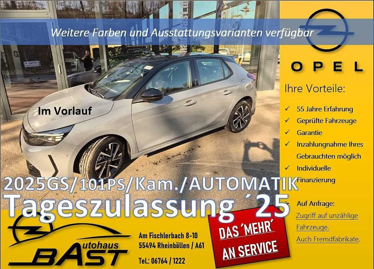 Opel Corsa -F Facelift 2025 Tageszulassung Automatik GS-Line Grau - 1