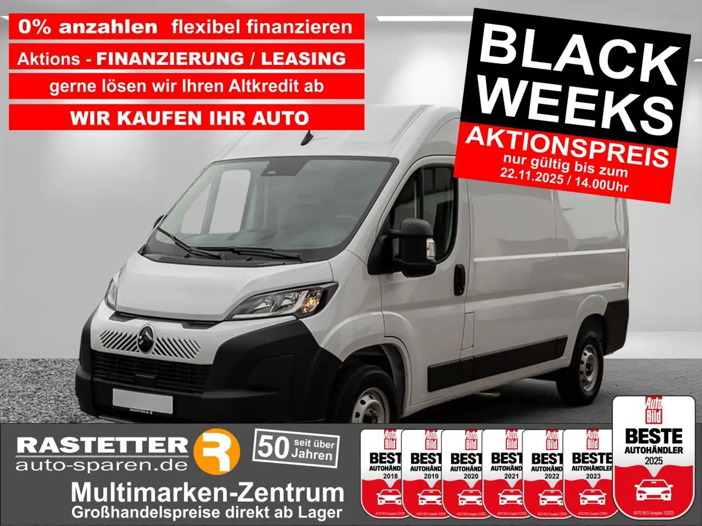 Citroen Jumper 35 L2H2 140 facelift Visibility+PDC+Klima+DAB+Temp Blanc - 1