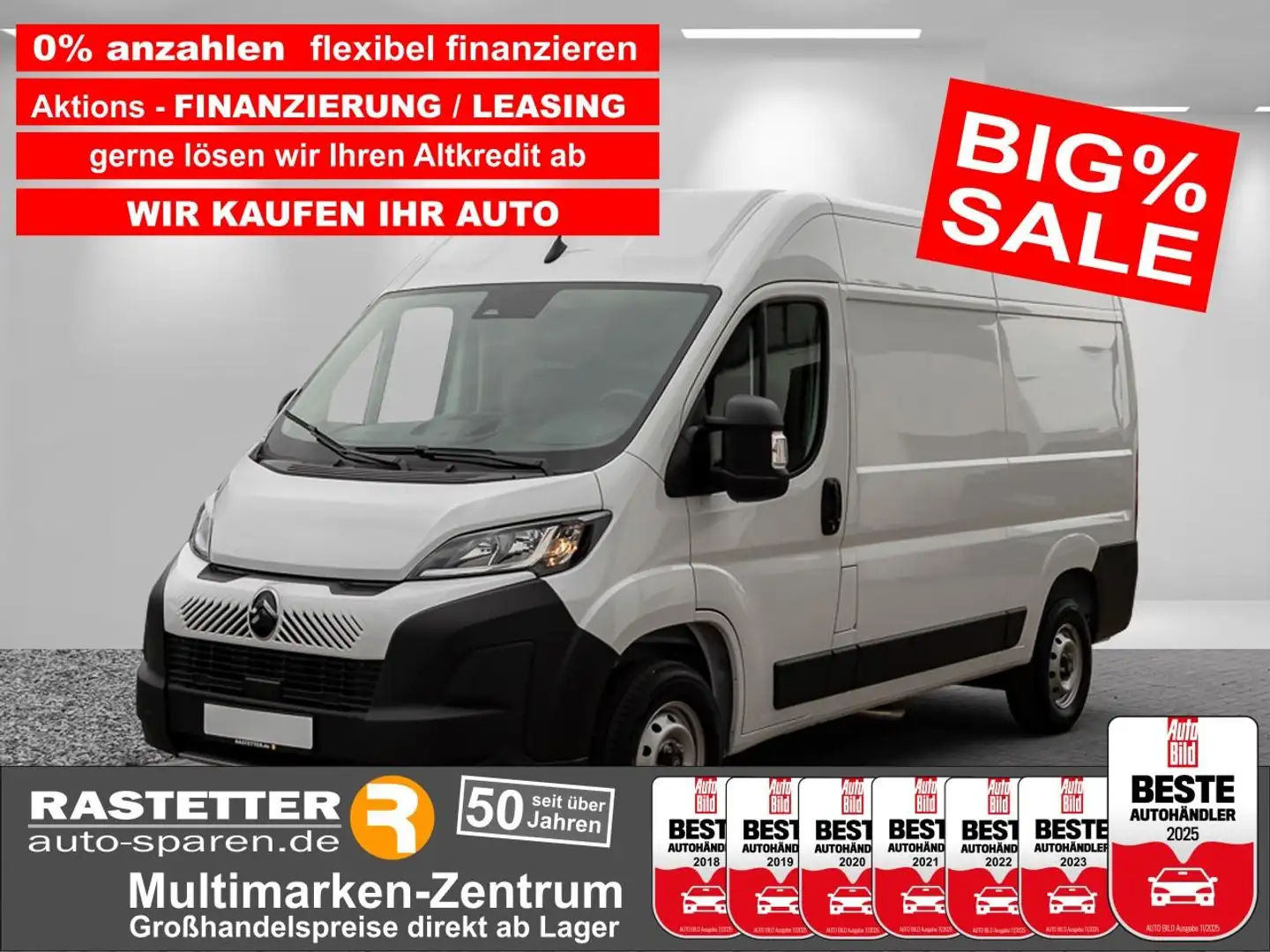 Citroen Jumper 35 L2H2 140 facelift Visibility+PDC+Klima+DAB+Temp Weiß - 1
