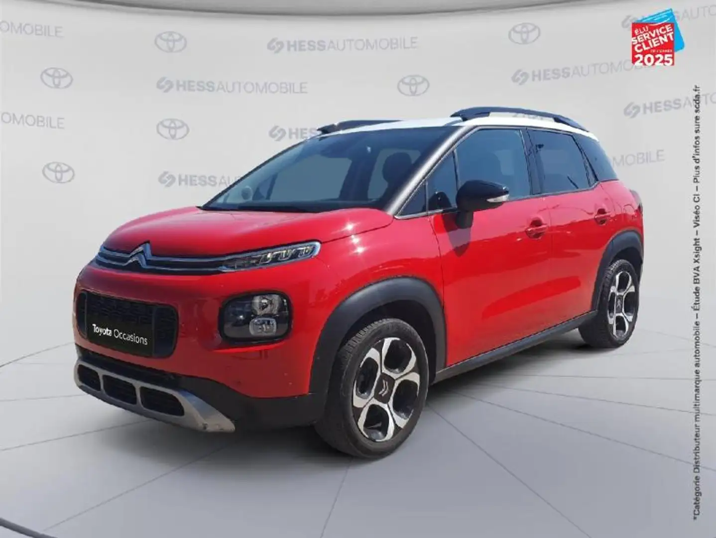Citroen C3 Aircross PureTech 110ch S\u0026S Shine EAT6 E6.d-TEMP 114g Rouge - 1