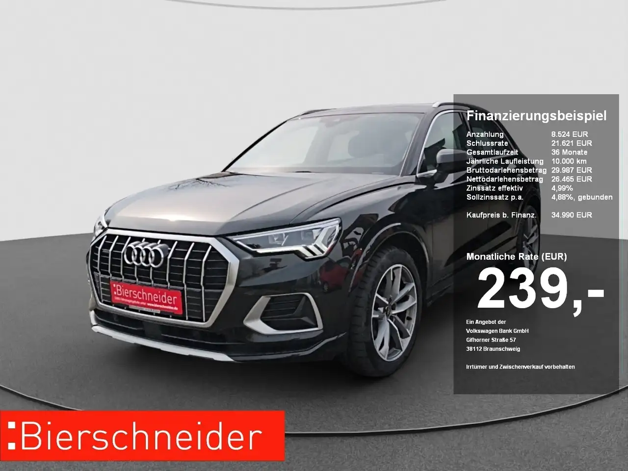 Audi Q3 2.0 TDI S-tronic 35 quattro advanced 4-J-G ACC SIT