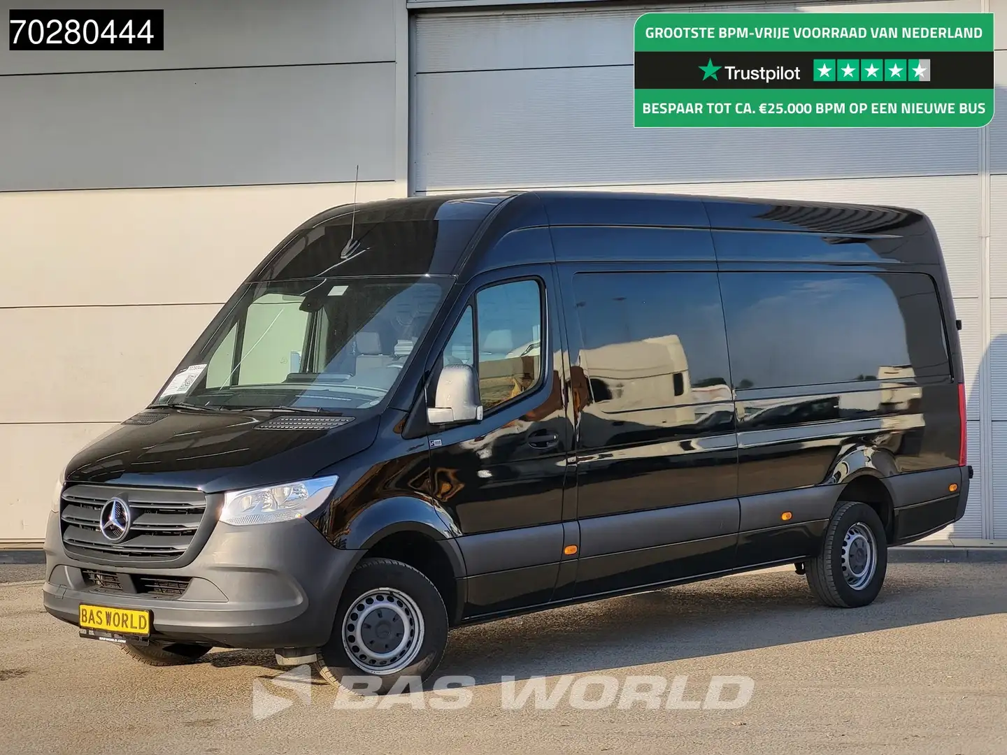 Mercedes-Benz Sprinter 317 CDI Automaat L3H2 Airco Camera MBUX L3 14m3 Ai Zwart - 1