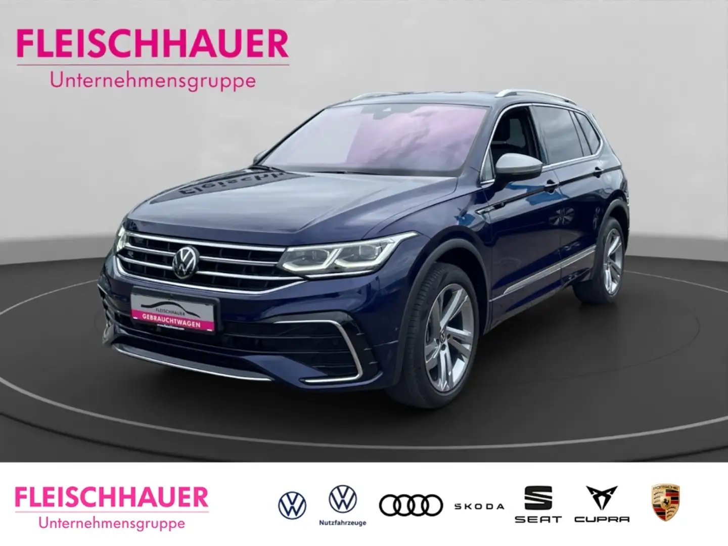 Volkswagen Tiguan Allspace R-Line 4Motion TDI R Line 7-Sitzer Business Headup Modrá - 1