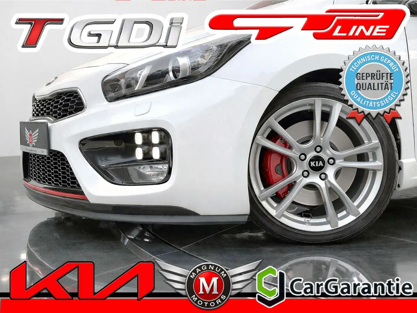 Kia ProCeed / pro_cee'd PRO CEE'D 1.6 T-GDi GT*Leder*Panorama*R-Cam* Weiß - 1