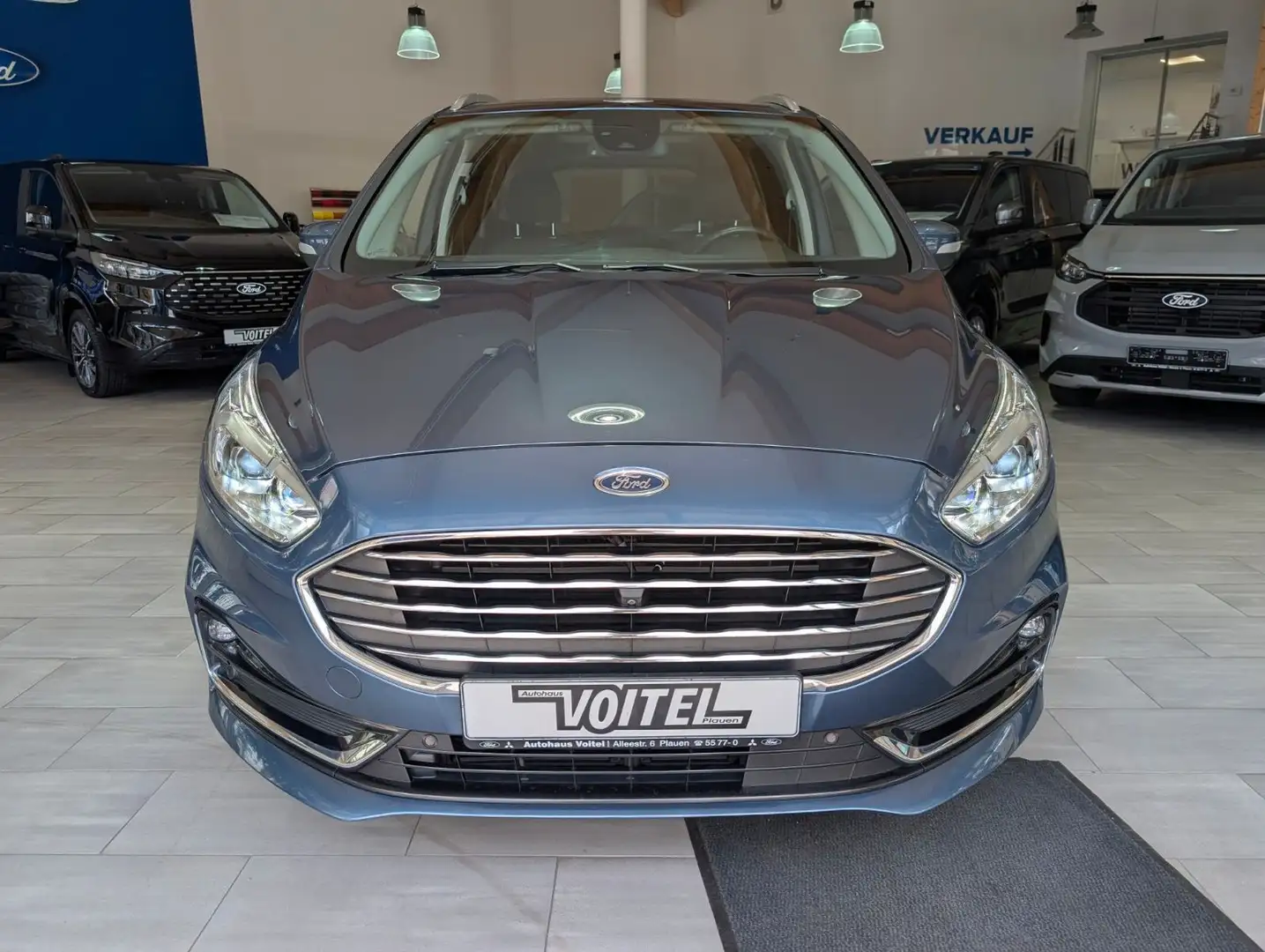 Ford Galaxy Titanium AWD 7-Sitzer  AHK, Panoramadach Blauw - 2