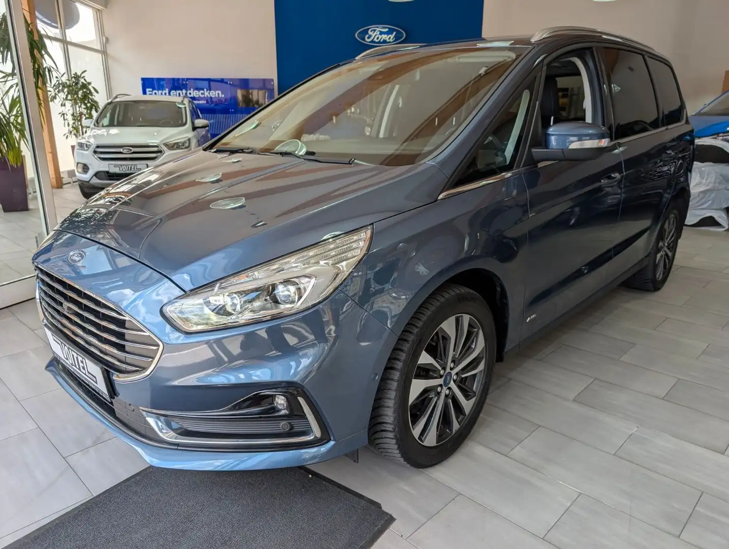 Ford Galaxy Titanium AWD 7-Sitzer  AHK, Panoramadach Blauw - 1