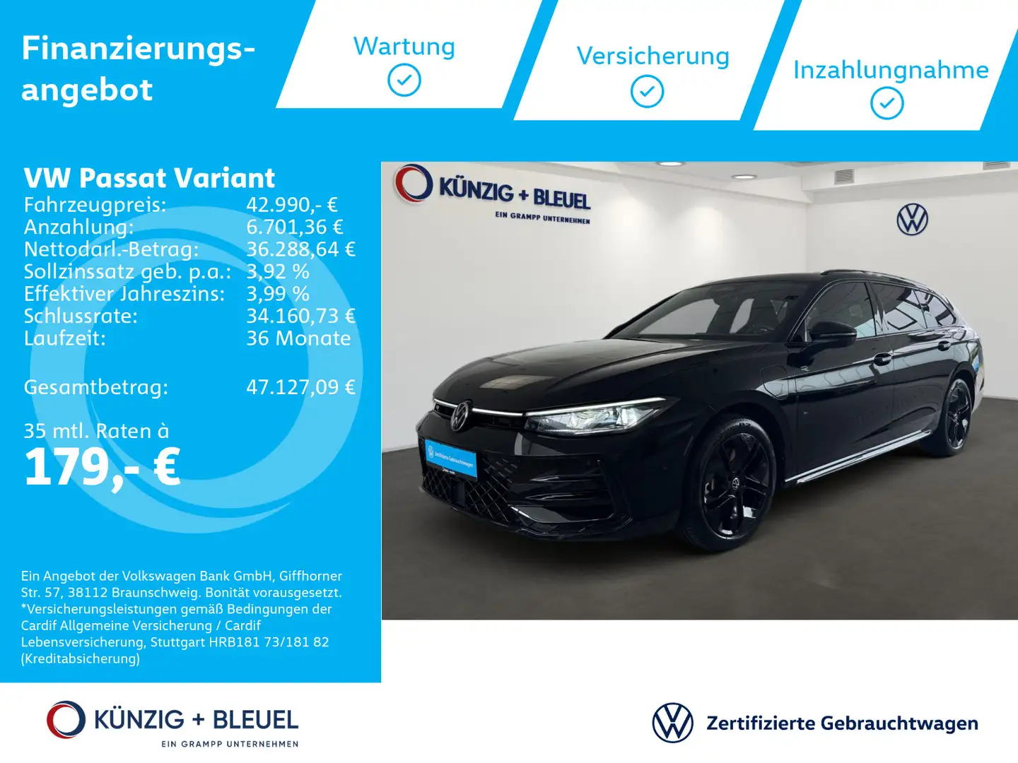 Volkswagen Passat Variant R-Line 1,5 l eHybrid 360°KAM*MASS Zwart - 1