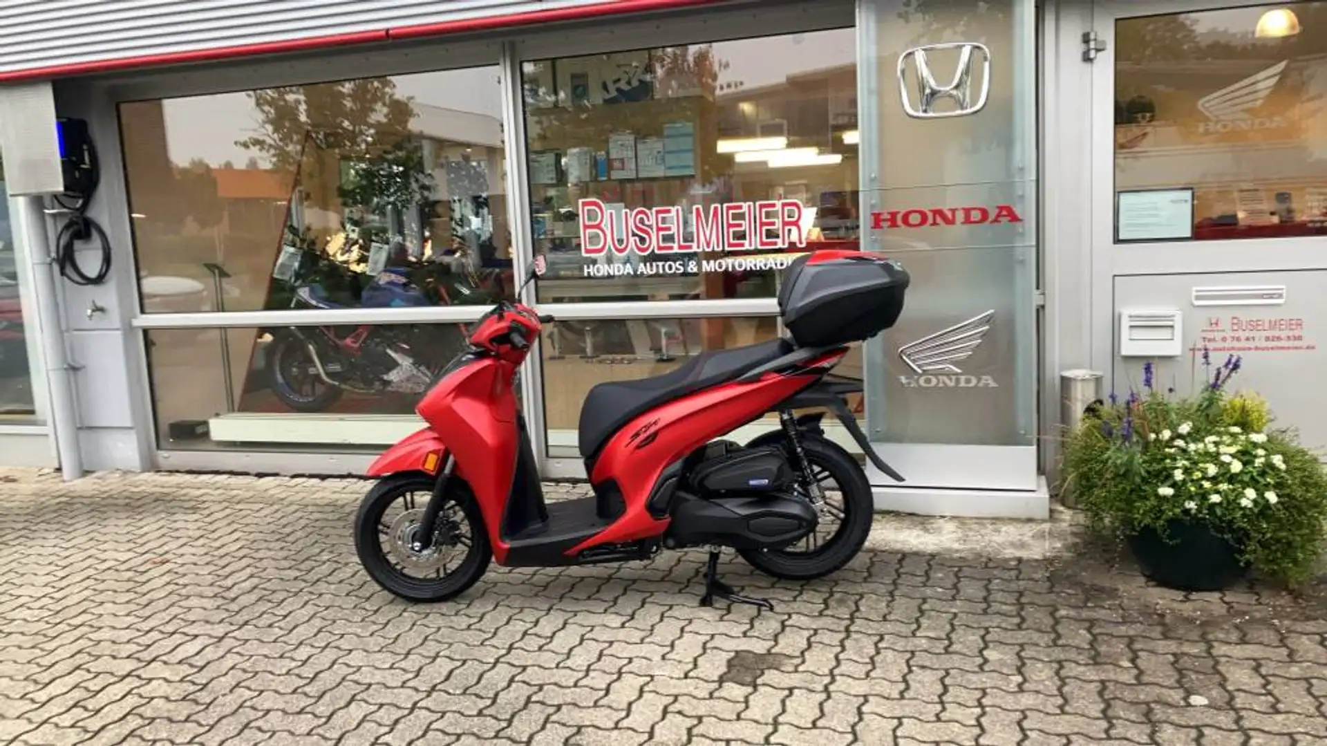 Honda SH 350i mit Smart Top Box 2025 Czerwony - 2