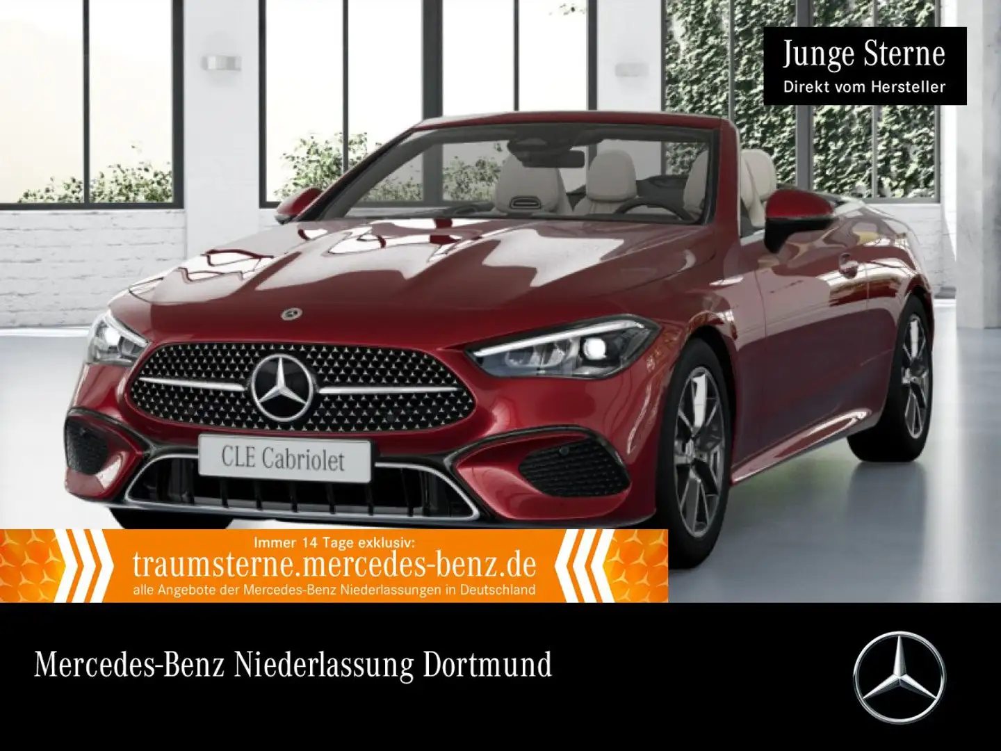 Mercedes-Benz CLE 200 4M AVANTG+LED+KAMERA+KEYLESS+9G Czerwony - 1