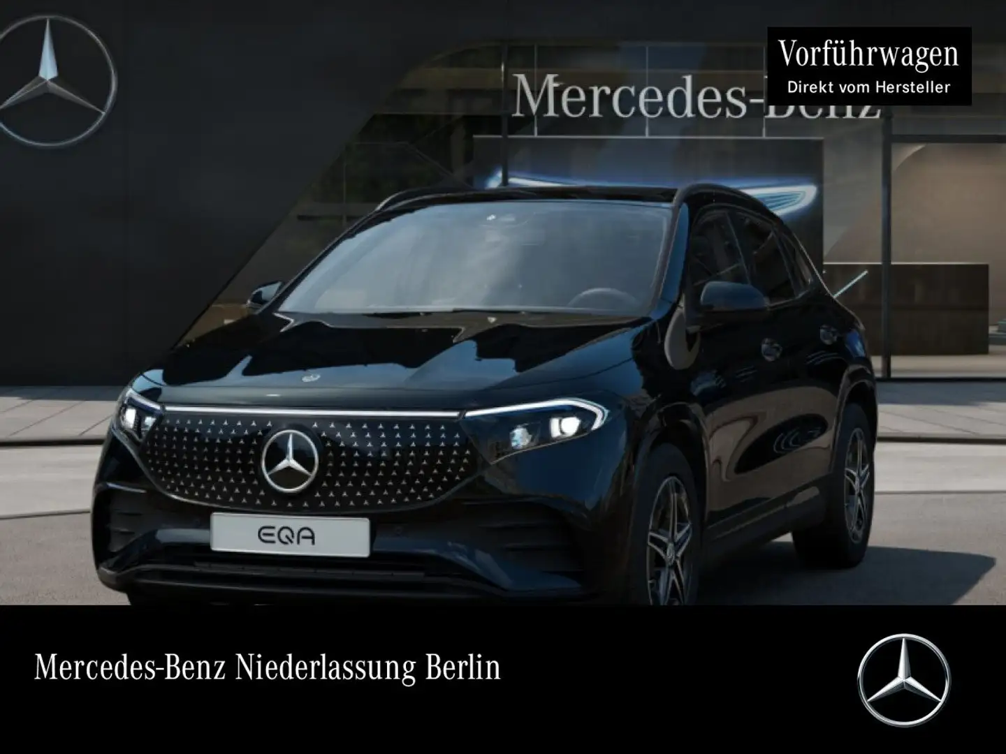 Mercedes-Benz EQA 350 4M AMG+NIGHT+ADVANCED+AHK+PANO+KAMERA+SPUR Noir - 1