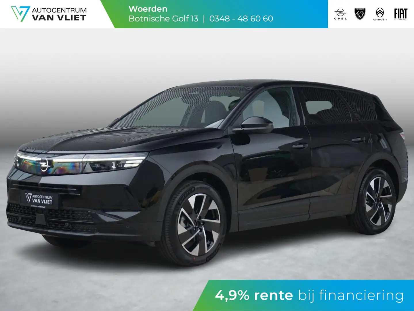 Opel Grandland 1.2 Turbo Hybrid 145 Pk GS Zwart - 1