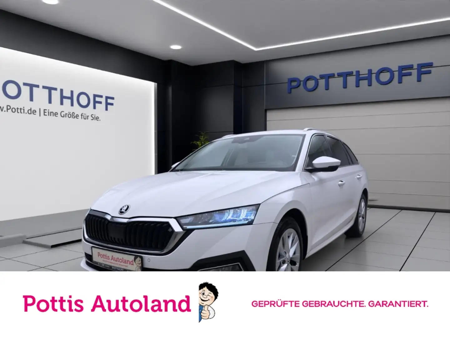Skoda Octavia Combi 2.0 TDI STYLE NAVI LED SITZHZG PDC Weiß - 1